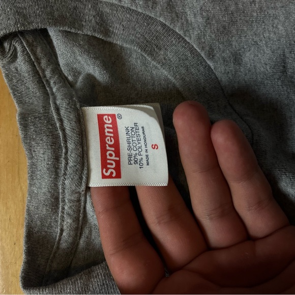 Supreme Gray Short Sleeve Tee with Graphic - Picture 2 of 3